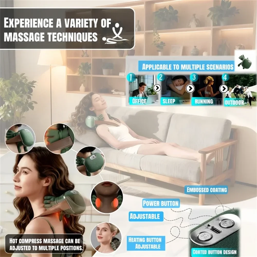 Wireless Shiatsu Neck Massager